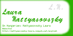 laura mattyasovszky business card